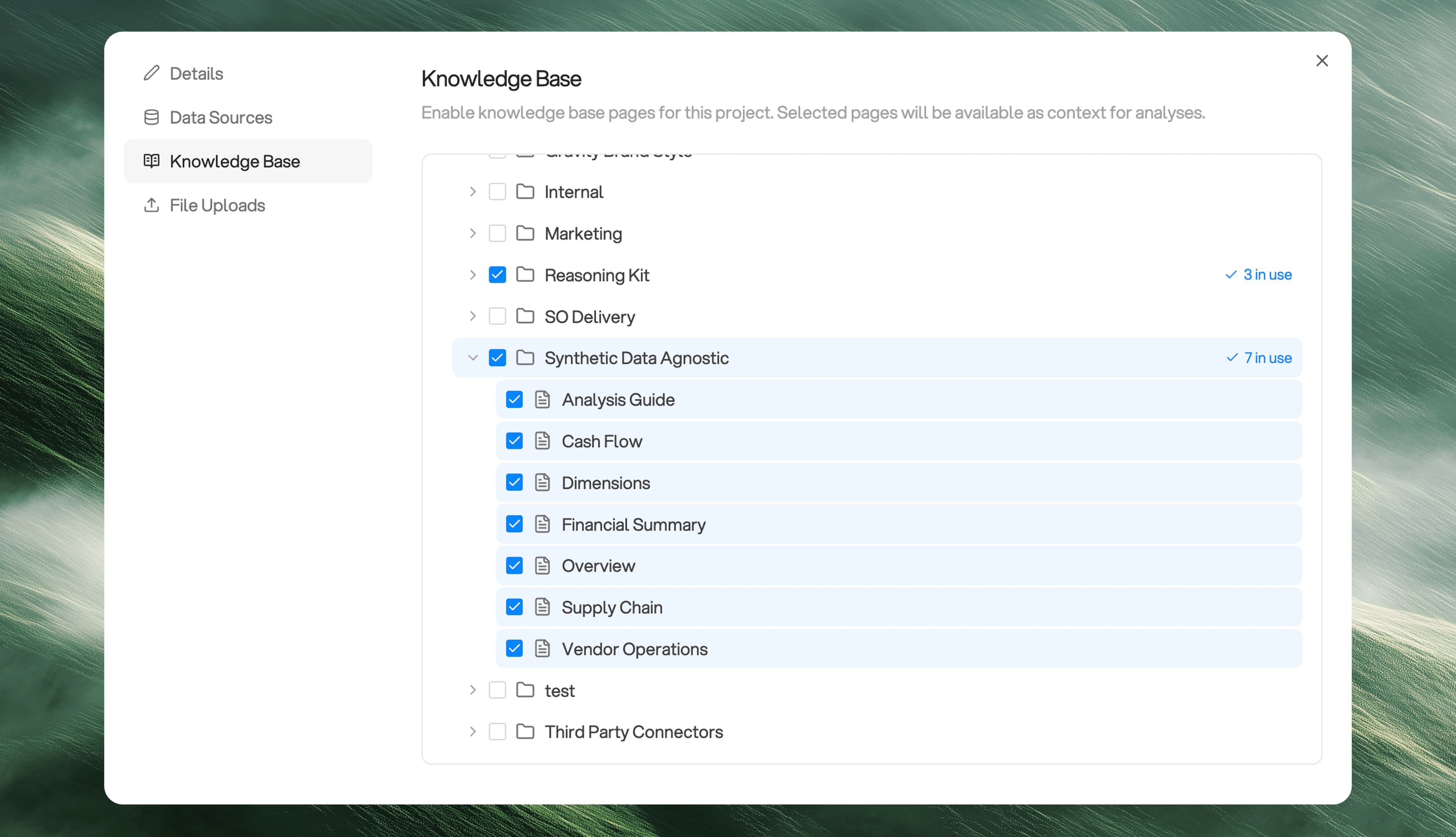 Project-level page controls